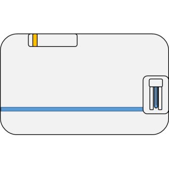 Ein Icon, das ein Durchflusszytometer darstellen soll.